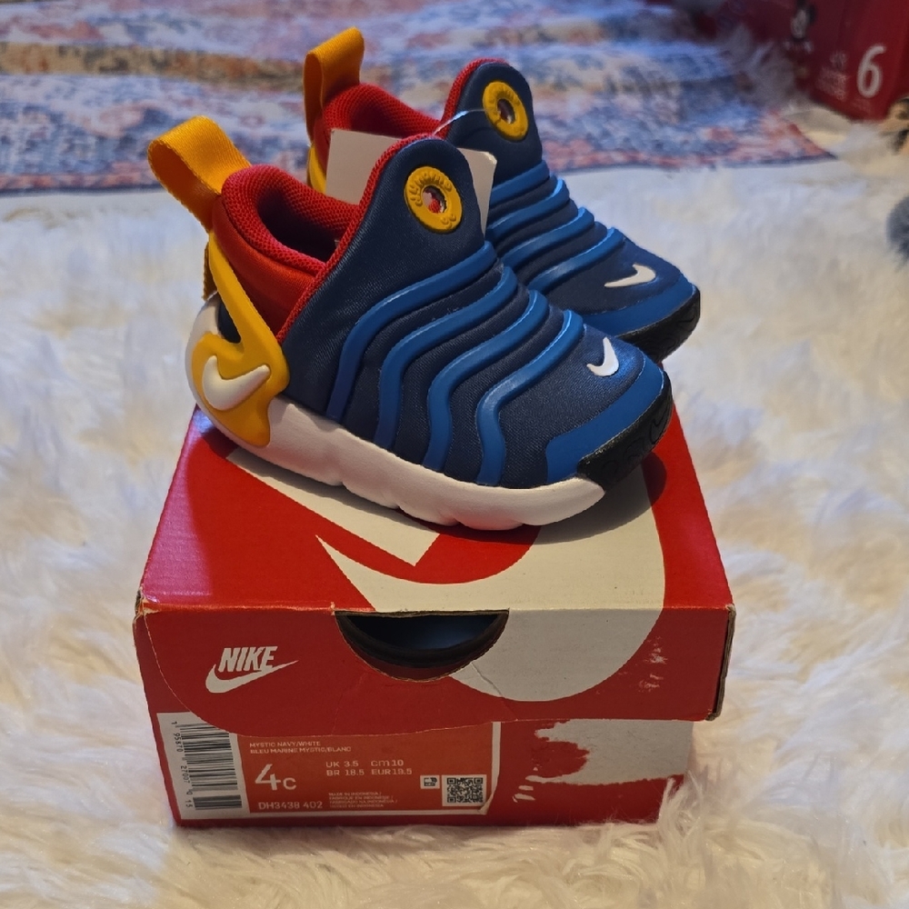 Nike Toddler Blue, Red & Yellow Slip-On Sneakers